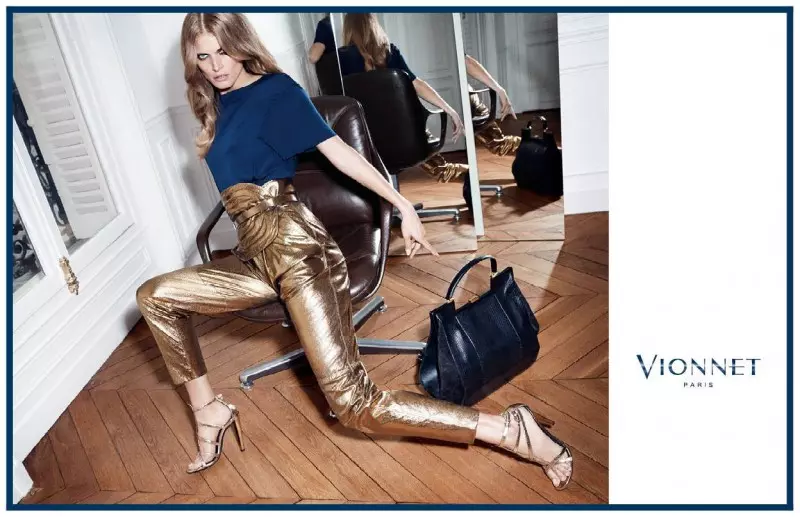 Malgosia Bela ricevas Glam por Vionnet Aŭtuno 2013 Reklamoj de Katja Rahlwes