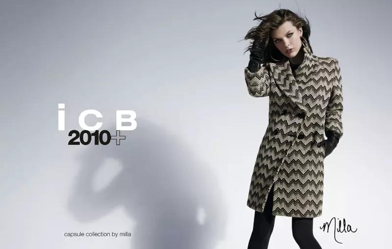 Milla2010年秋キャンペーンによるiCBカプセルコレクションのMillaJovovich