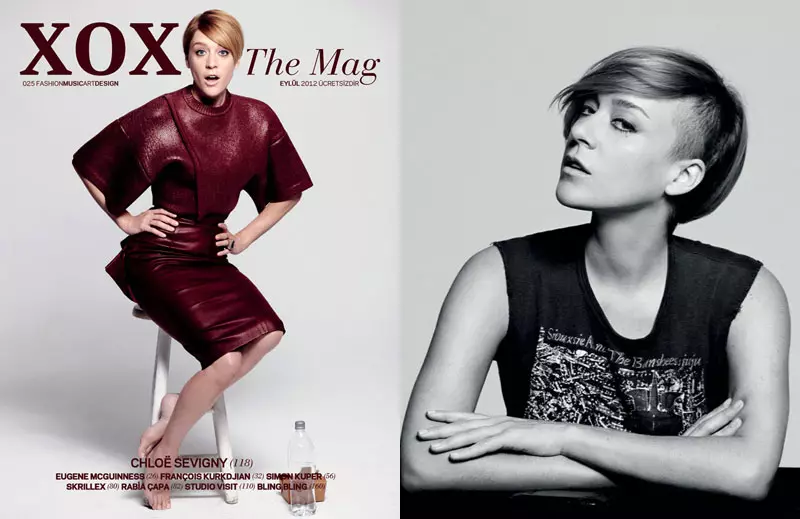 Chloe Sevigny dekker XOXO The Mags septemberutgave med moderne stil