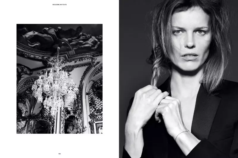 Eva Herzigova dia kisary kanto ao amin'ny gazety Antidote Magazine's Lohataona/fahavaratra