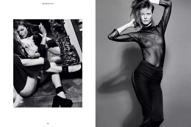 Eva Herzigova 是 Antidote Magazine 春夏刊的优雅偶像