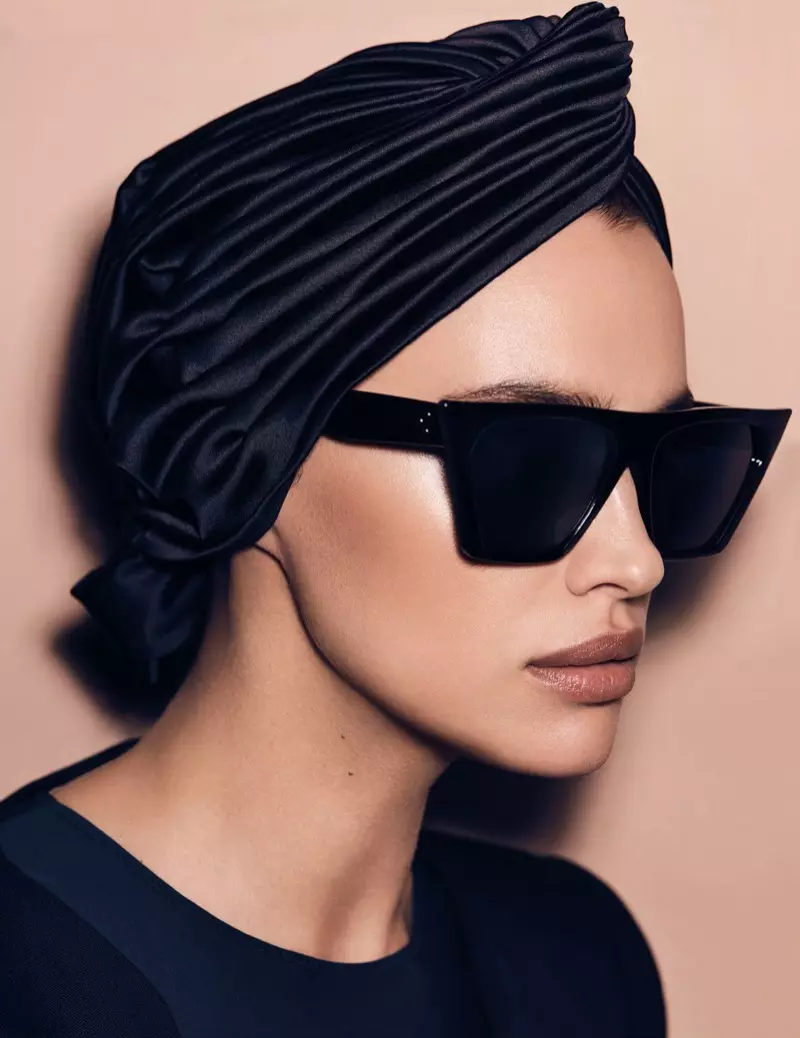 Irina Shayk Modeller Dark & Ladylike Styles fir Vogue Arabia