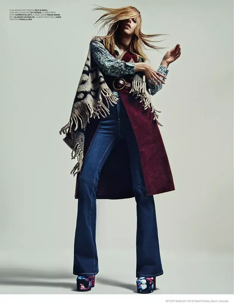 70s Trends: Eilika Meckbach los ntawm Kevin Sinclair rau Sportswear International