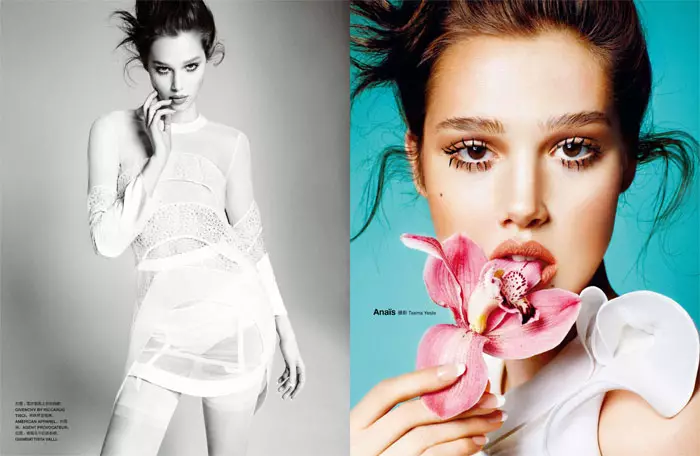 Anais Pouliot بواسطة Txema Yeste لـ Numéro China مايو 2012