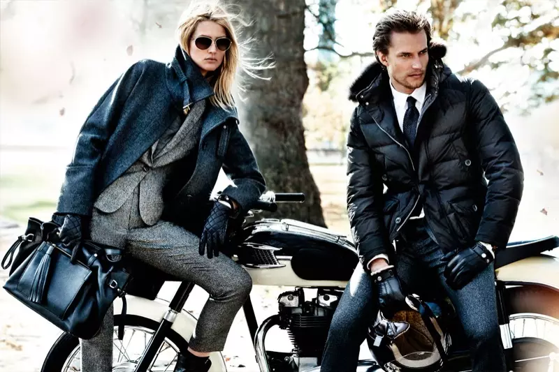 Ο Toni Garrn επιστρέφει για την καμπάνια του Massimo Dutti Fall 2013 από τον Mario Testino