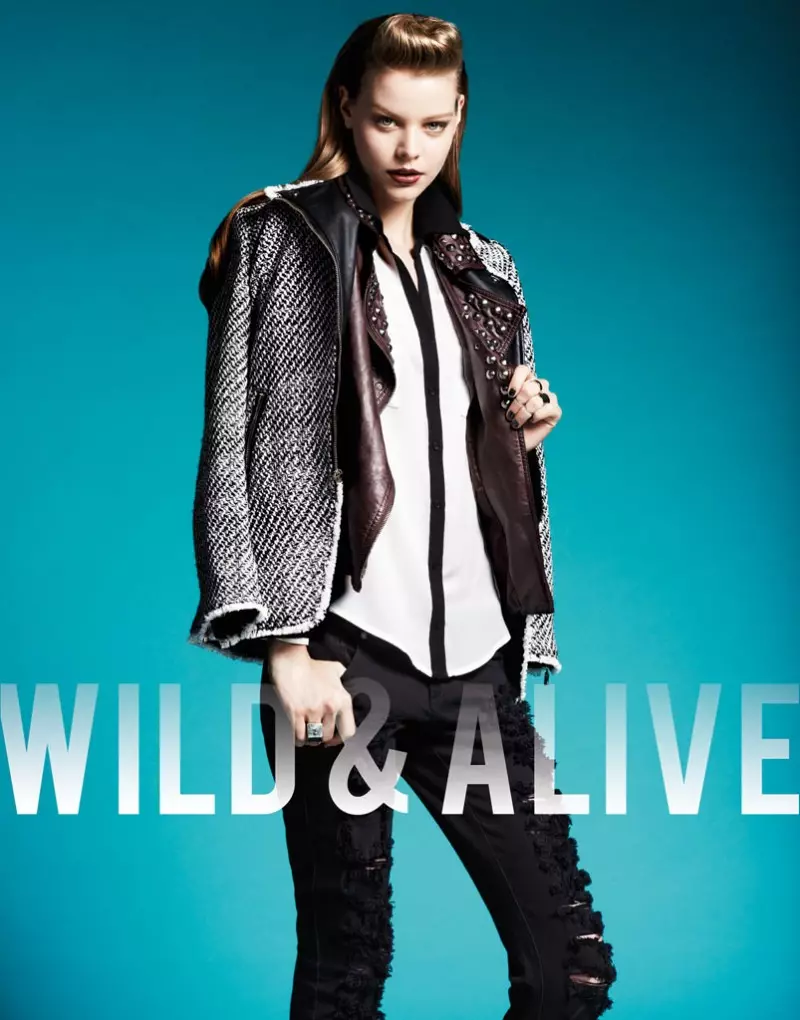 Barbara Fialho naCaroline Loosen Star in Wild & Alive Fall 2013 Ads naBjarne Jonasson