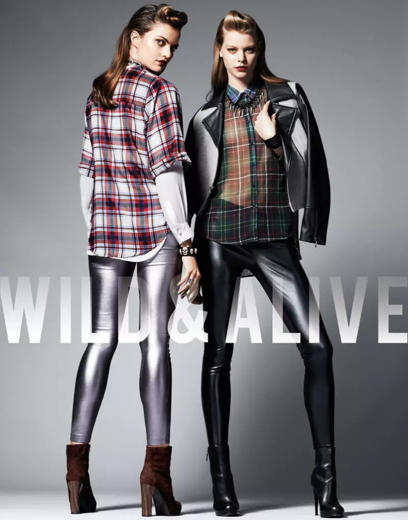 Barbara Fialho e Caroline Loosen estrelam em Wild & Alive Fall 2013 Ads de Bjarne Jonasson