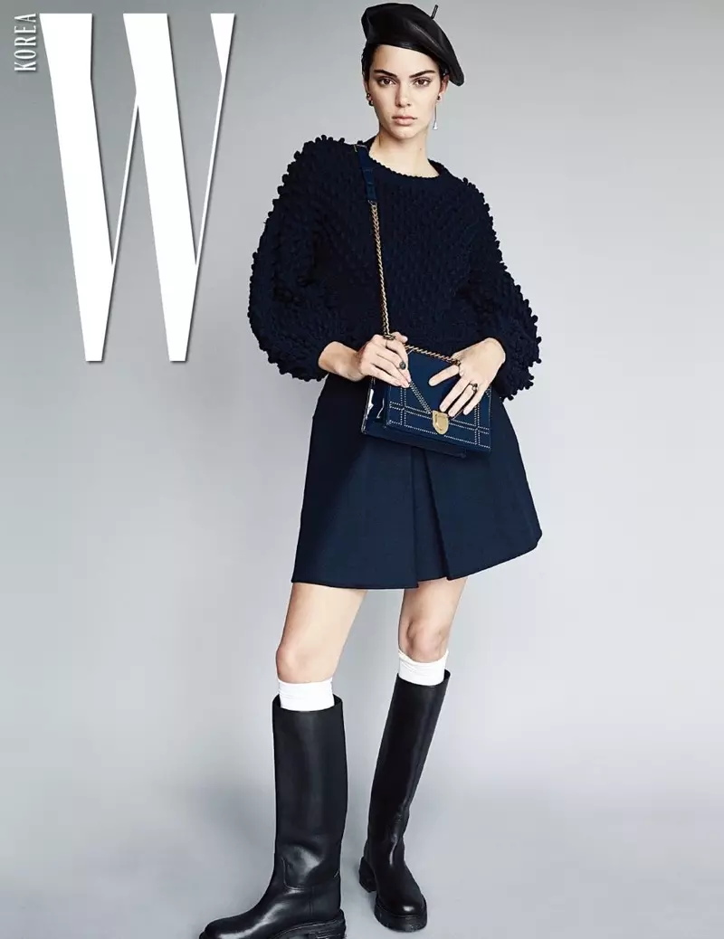 Kendall Jenner ในชุด Dior ให้กับ W Korea