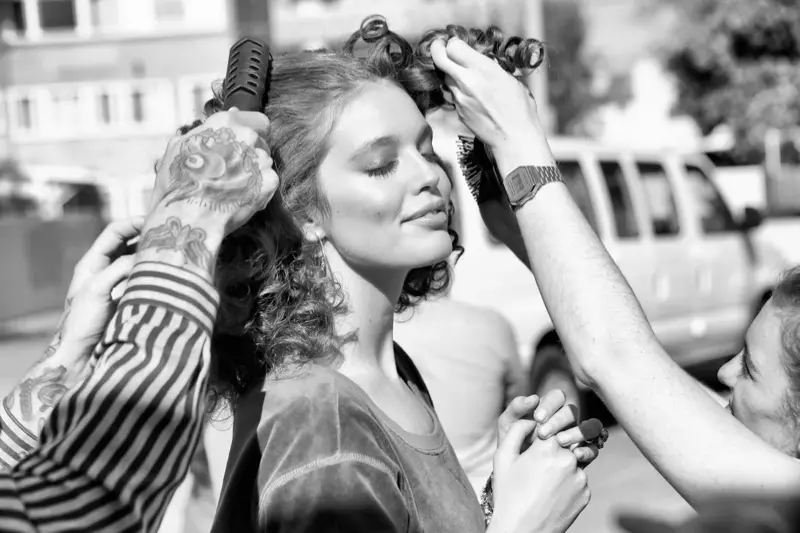 Rosie & Emily Behind the Scenes at Juicy Couture Shoot