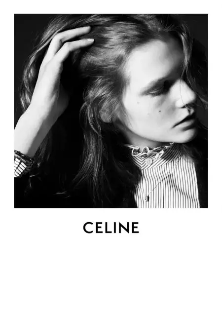 Marland Backus is it gesicht fan Celine's Fall 2019 Campaign