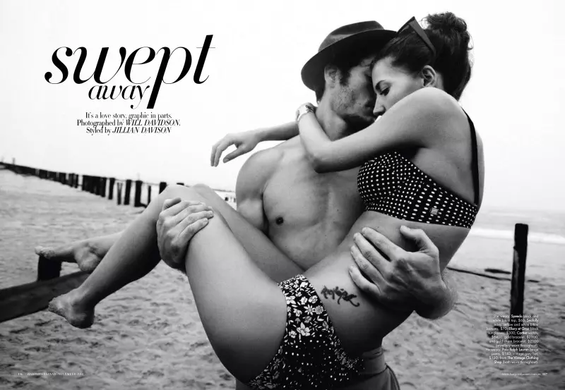 Уилл Дэвидсоны "Swept Away" кинонд Диана Дондое Harper's Bazaar Australia 2010 оны 11-р сар