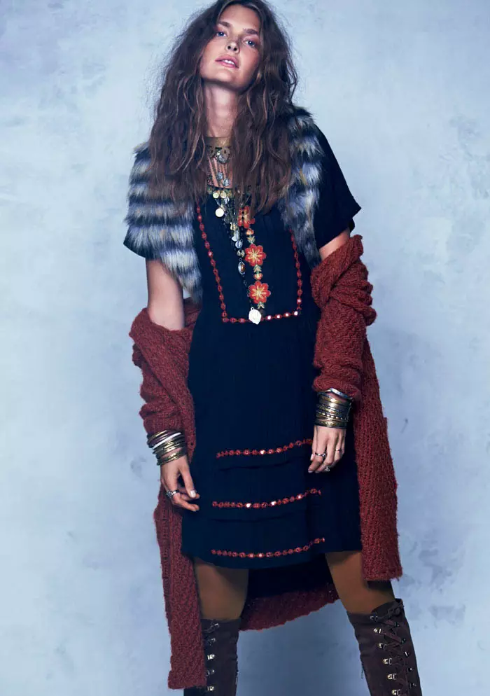 Gertrud Hegelund Models Folk Style for Free People's September Lookbook