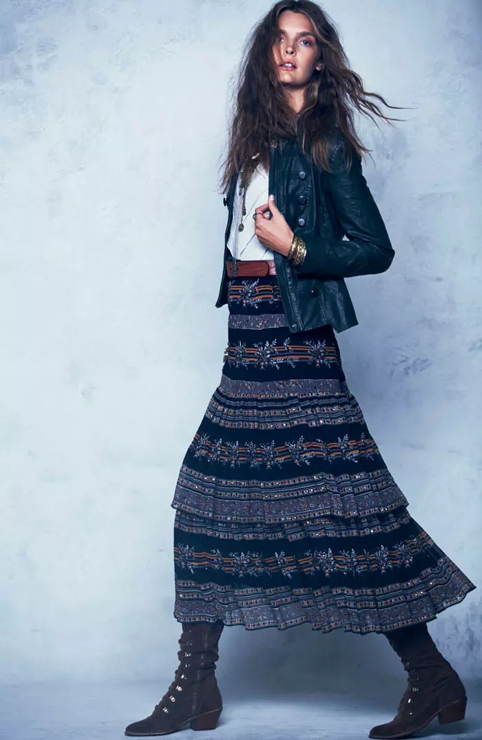 Gertrud Hegelund Models Folk Style for Free People's September Lookbook