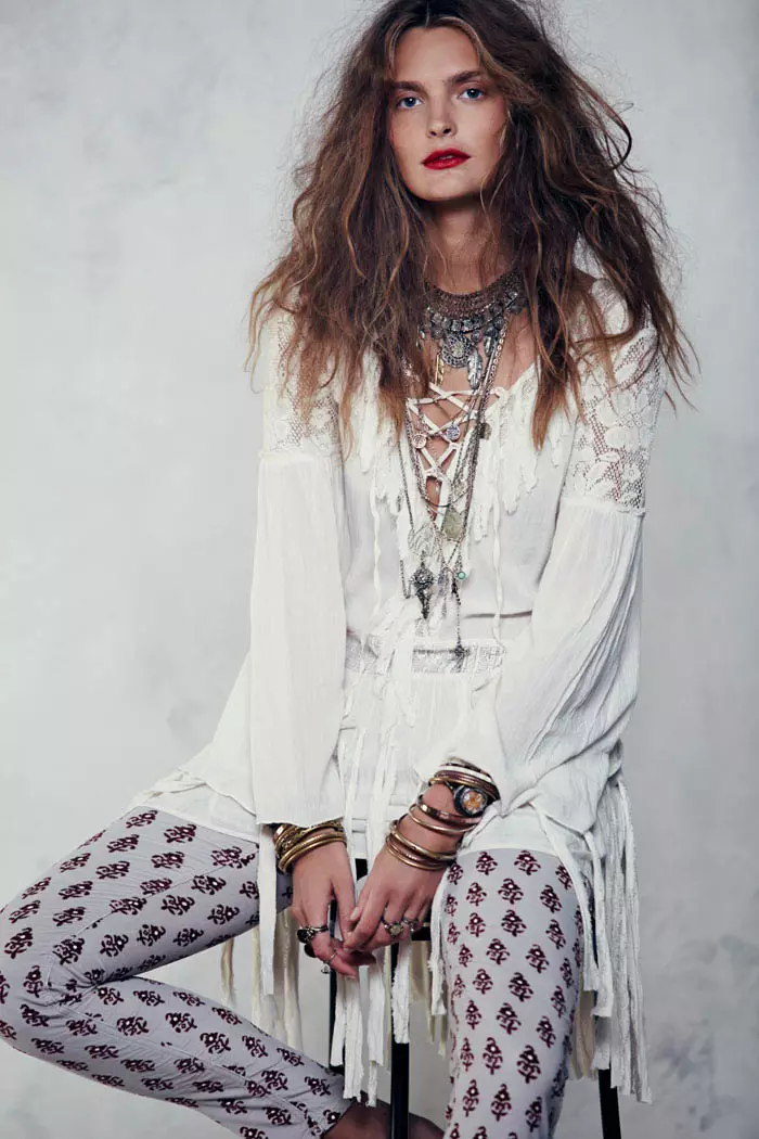 Gertrud Hegelund Models Folk Style for Free People's September Lookbook