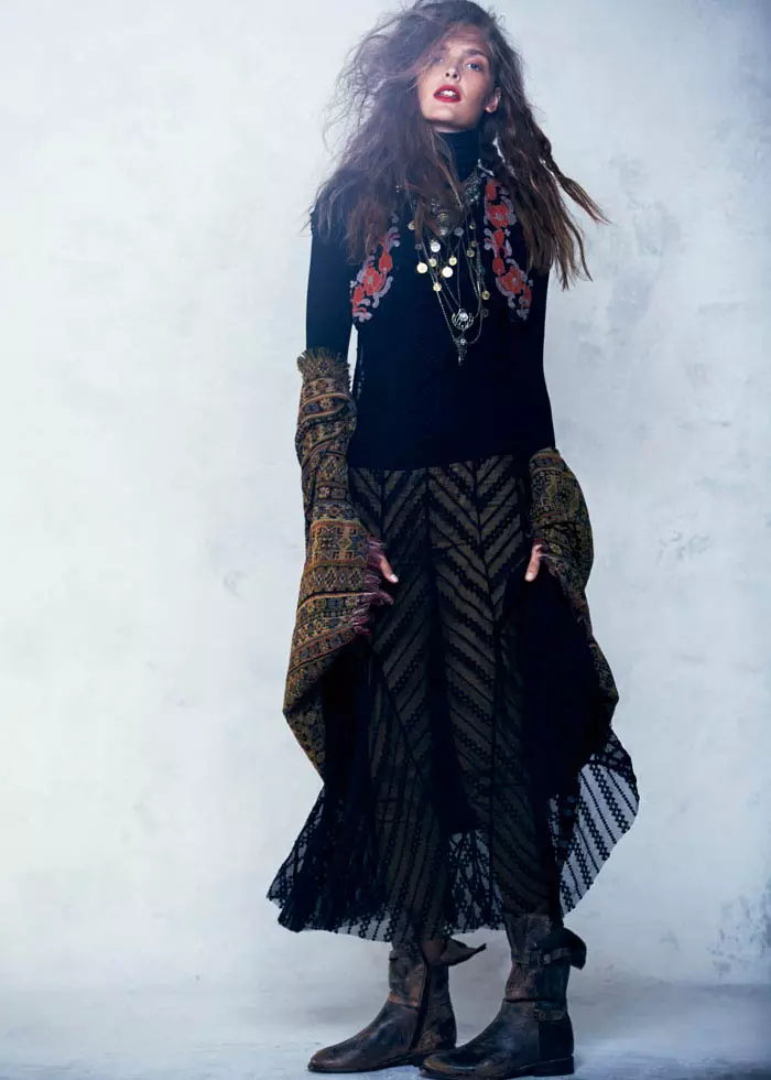 Gertrud Hegelund Models Folk Style for Free People's September Lookbook