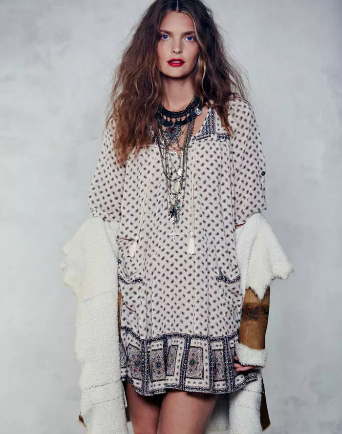 Gertrud Hegelund Models Folk Style for Free People's September Lookbook