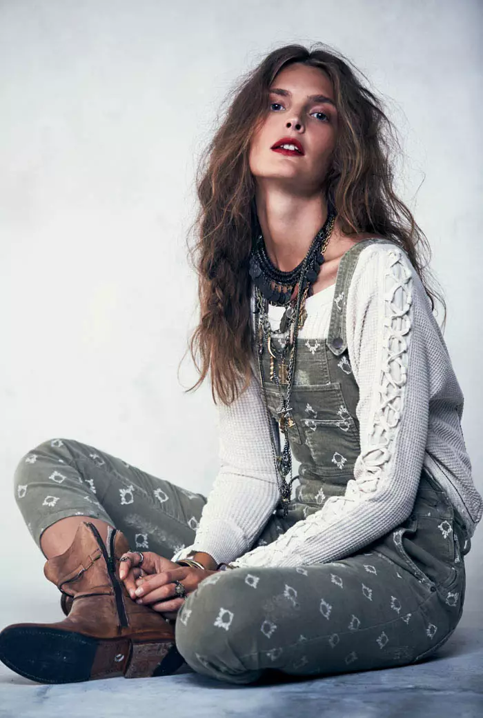 Gertrud Hegelund Models Folk Style for Free People's September Lookbook