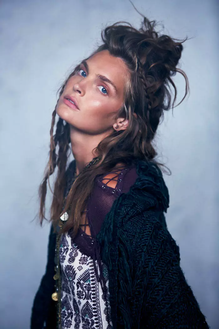 Gertrud Hegelund Models Folk Style for Free People's September Lookbook