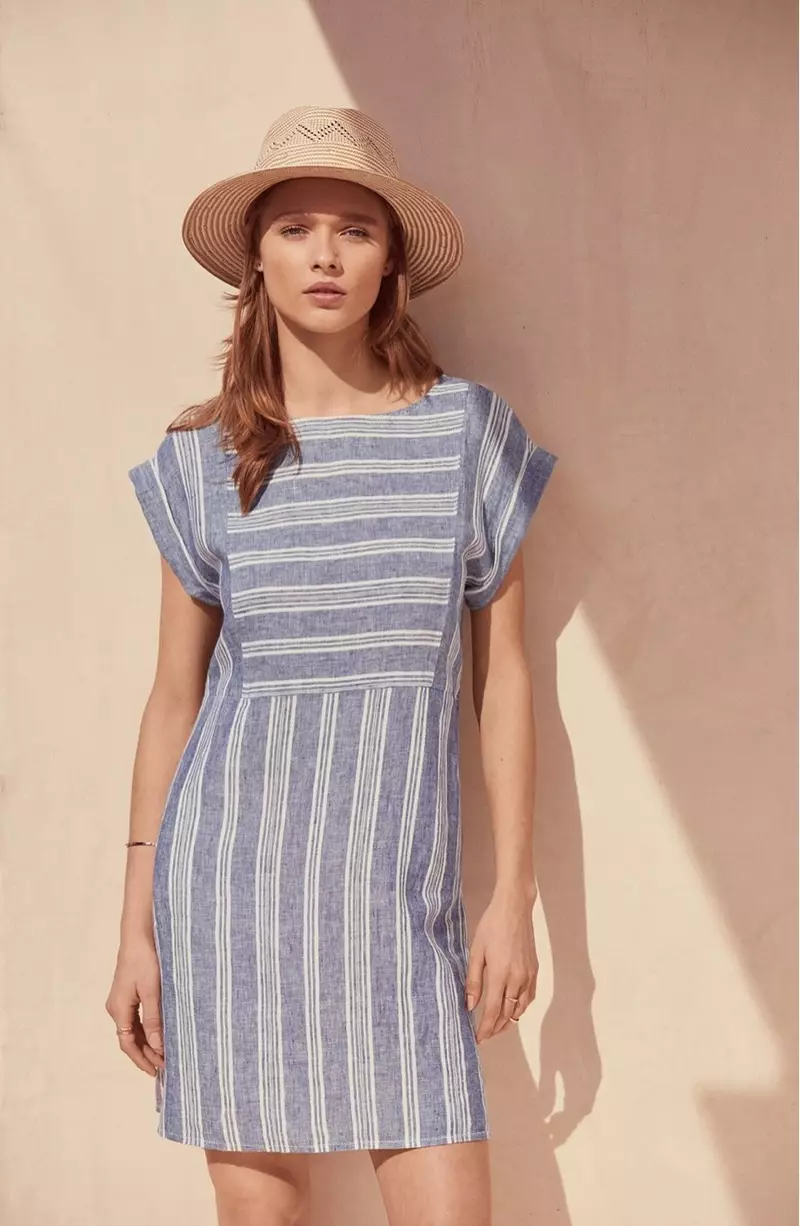 Casion Stripe Linen Shift Uwe