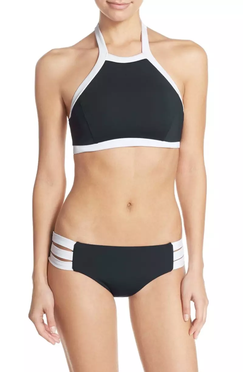 Seafolly Block Party High Neck Bikini Top