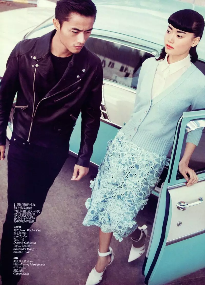 2012 年 3 月，Lincoln Pilcher 为 Vogue 中国版《王晓》、《Lily Zhi》和《赵磊》