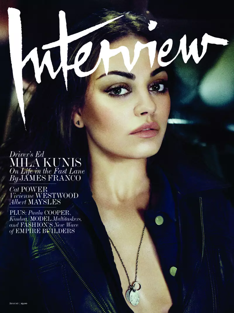 Mila Kunis er unægteligt cool til augustforsiden af interviewet af Craig McDean