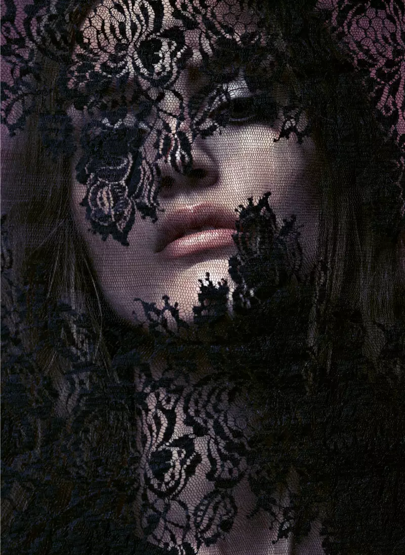 Ali Stephens is Sensual in Lace foar BCBG Magazine Fall 2012 troch Alisha Goldstein