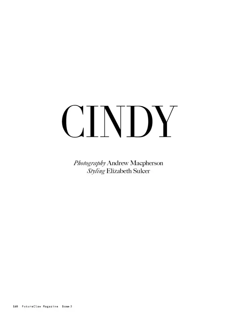 Cindy Crawford untuk FutureClaw #5 oleh Andrew Macpherson