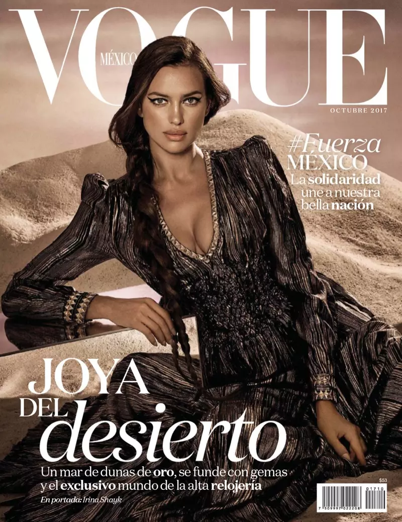 Irina Shayk ita ce Sarauniyar Desert a Vogue Mexico