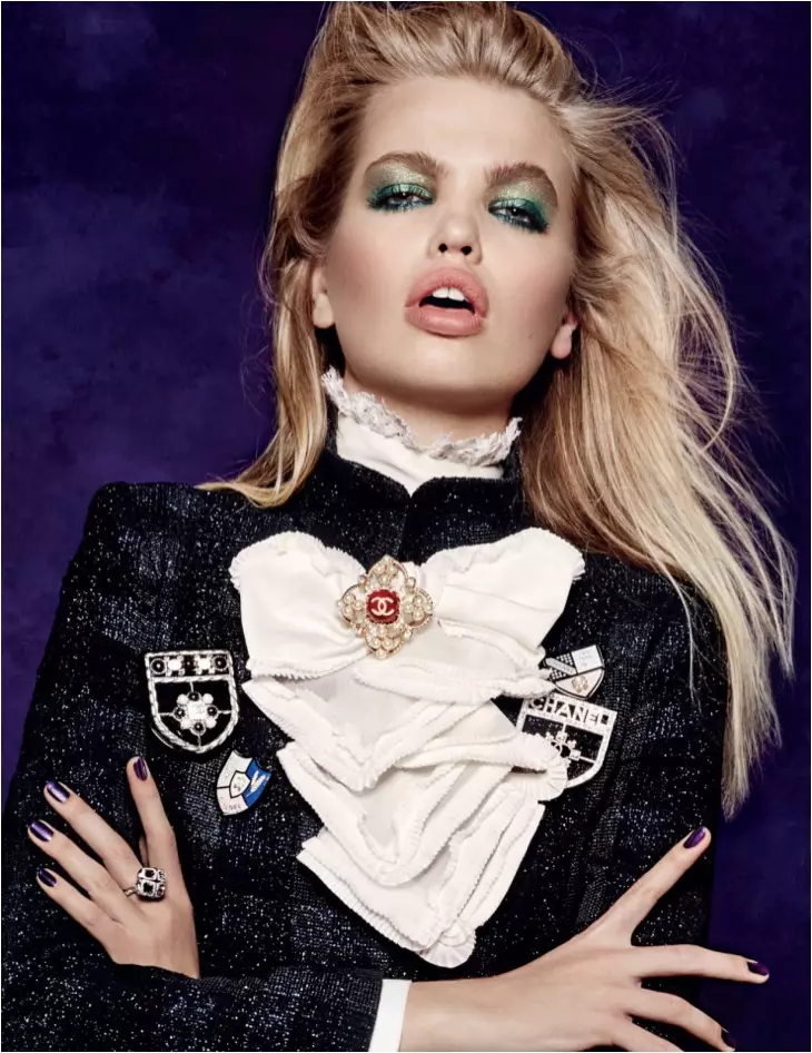 Daphne Groeneveld transmite stilul Rock & Roll pentru Vogue Rusia