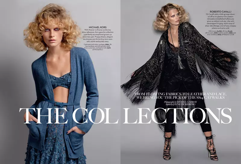 Michaela Hlavackova Models Spring Collections para sa Marie Claire UK