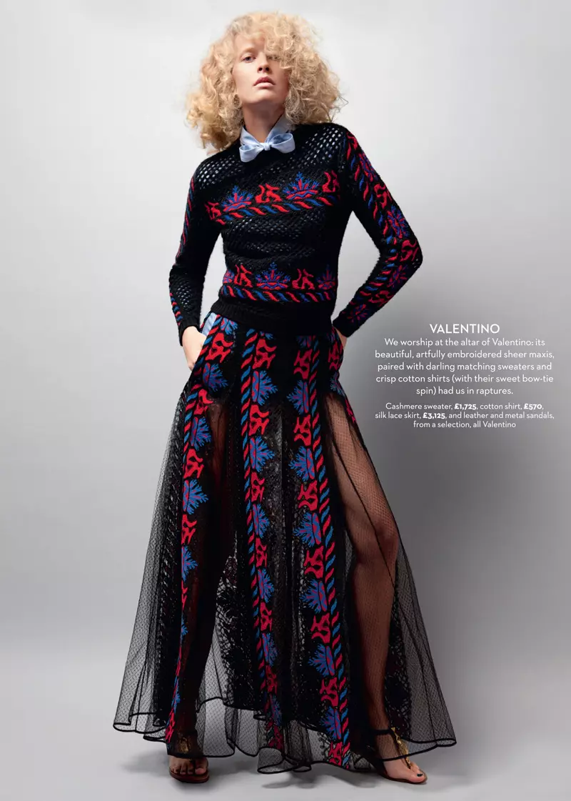 Michaela Hlavackova Models Spring Collections pikeun Marie Claire UK