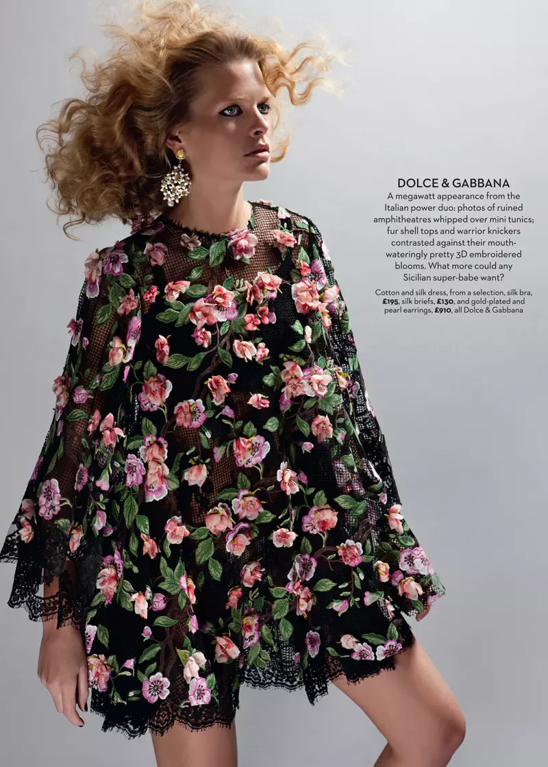 Michaela Hlavackova modela colecciones de primavera para Marie Claire Reino Unido