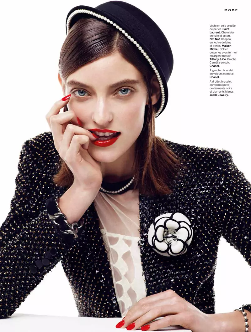 Marikka Juhler er Chanel Chic for Alvaro Beamud Cortes i Stylist #27