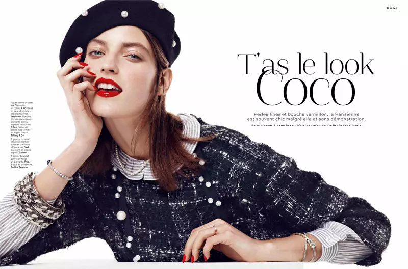 Marikka Juhler je Chanel Chic za Alvara Beamuda Cortesa u Stylist #27