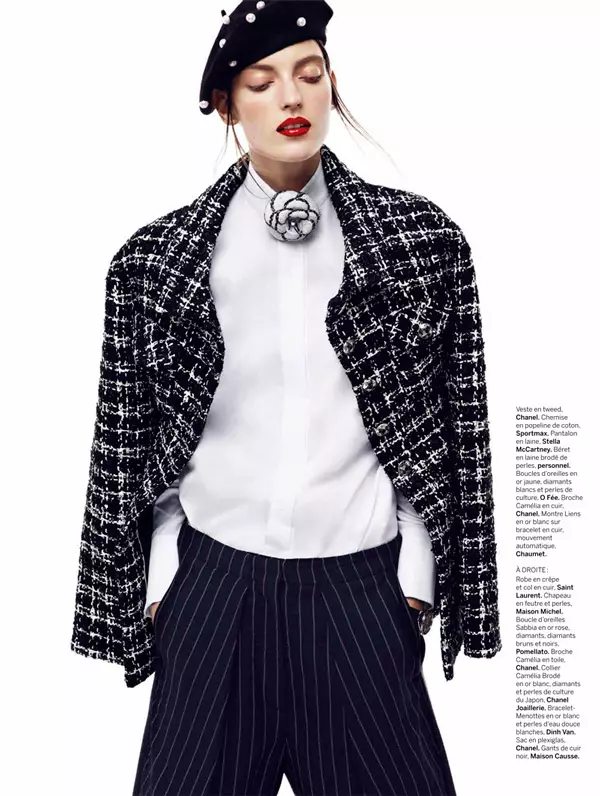 Marikka Juhler er Chanel Chic for Alvaro Beamud Cortes i Stylist #27