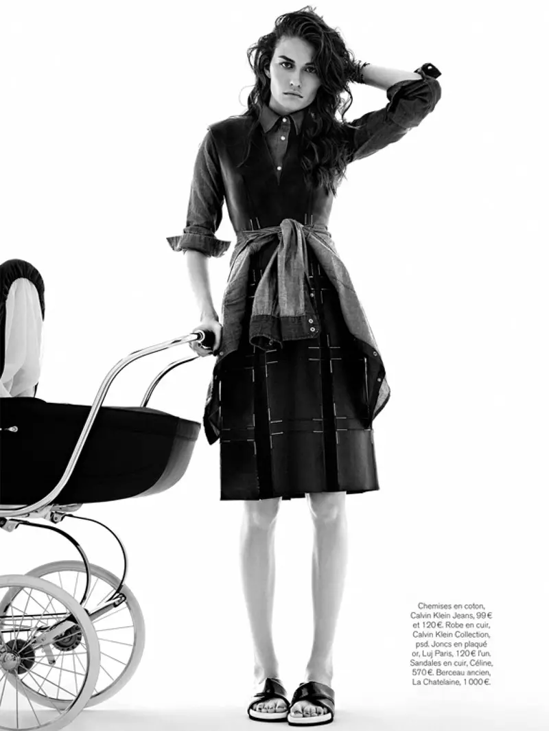 Marjolaine Rocher tiene baby blues para Glamour France por Alvaro Beamud Cortes