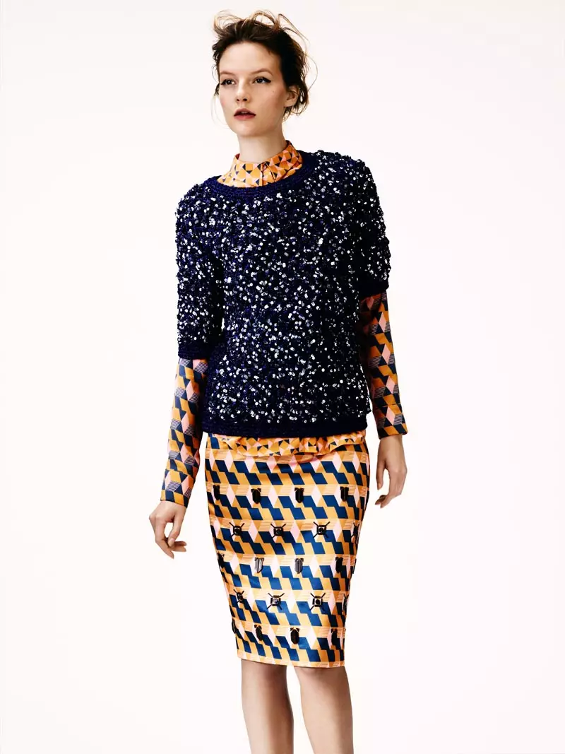 Sara Blomqvist Models H&M's Winter 2012 Kolleksje