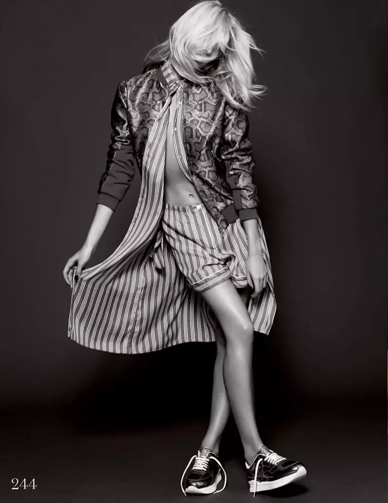 Candice Swanepoel Elle UK کے دسمبر کے شمارے کے لیے مکسز اور میچز