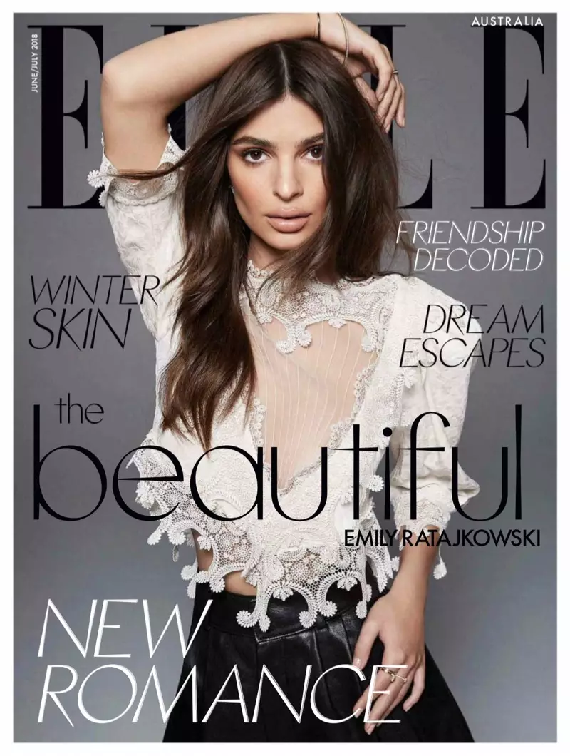 Emily Ratajkowski Modelas On-Trend Looks por ELLE Aŭstralio