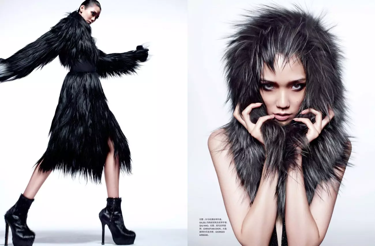 Tao Okamoto door John-Paul Pietrus voor Numéro China