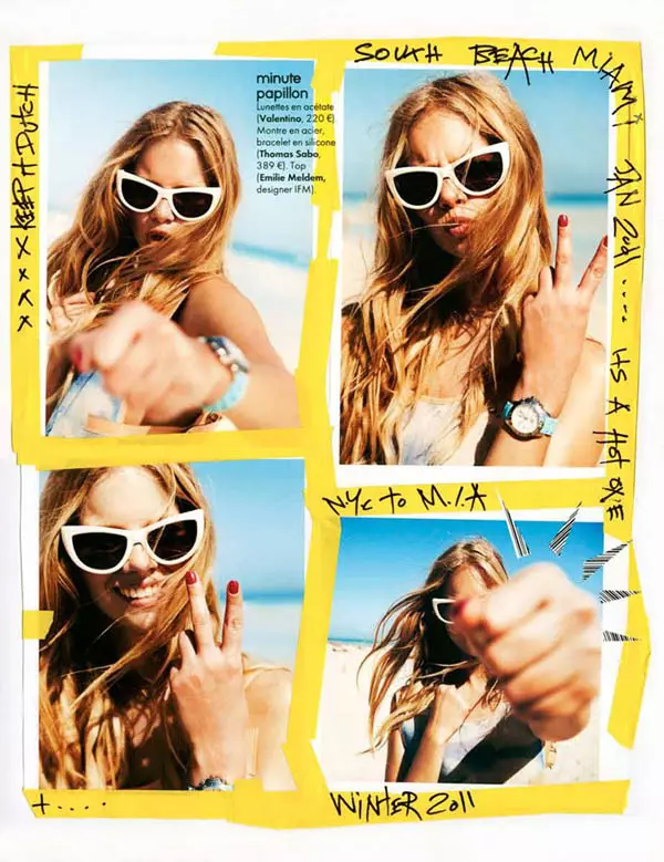 Marloes Horst para Elle France de Ben Watts