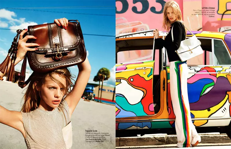 Marloes Horst para Elle France de Ben Watts