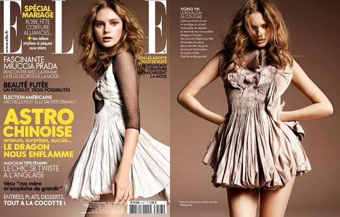 Juju Ivanyuk ni Marcin Tyszka para sa Elle France Enero 2012