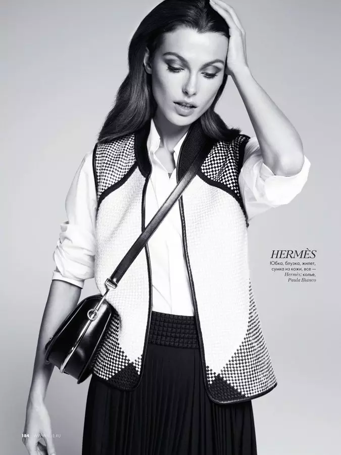 Aurelie Claudel de Asa Tallgard para Elle Rusia febreiro de 2012