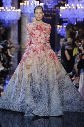 Koleksi Fall Couture Elie Saab mangrupikeun Ode ka Kota Cahaya