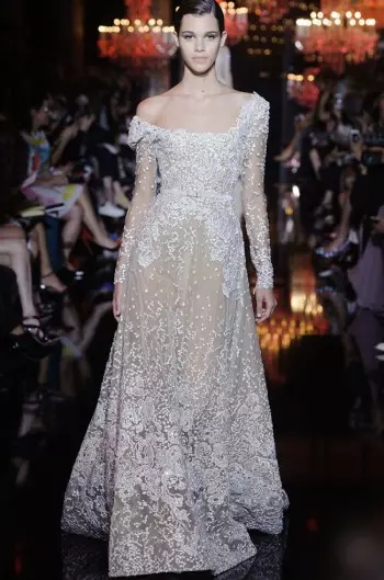 Elie Saab Fall Couture kolekcija yra odė šviesos miestui