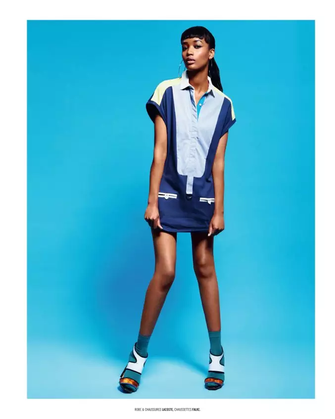 Nadja Giramata door Lara Giliberto in Lacoste voor Dedicate Magazine L/Z 2012