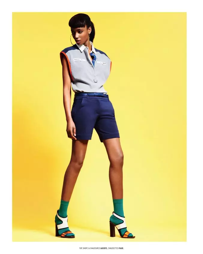 Nadja Giramata le Lara Giliberto in Lacoste don Dedicate Magazine S/S 2012