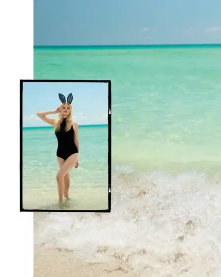 ¡Alerta de bomba! Lara Stone é unha nena da praia para The Daily Cover Shoot